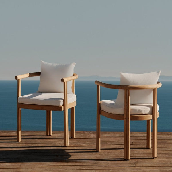 Cove Teak Dining Chair | Teak Natural, Panama Blanco,