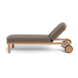 Cove Teak Sun Lounge | Teak Natural, Altona Mink,