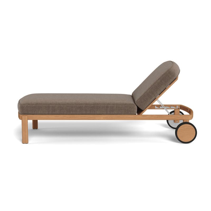 Cove Teak Sun Lounge | Teak Natural, Altona Mink,