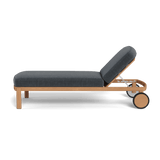 Cove Teak Sun Lounge | Teak Natural, Altona Slate,