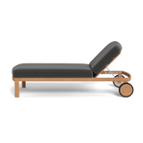 Cove Teak Sun Lounge | Teak Natural, Marley Boulder,