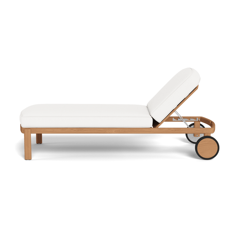 Cove Teak Sun Lounge | Teak Natural, Monterey Chalk,