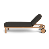 Cove Teak Sun Lounge | Teak Natural, Monterey Charcoal,