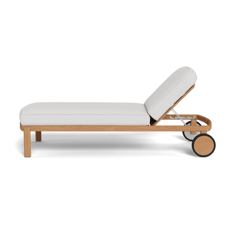 Cove Teak Sun Lounge | Teak Natural, Panama Cloud,