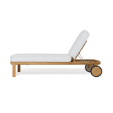 Cove Teak Sun Lounge | Teak Natural, Panama Grafito,