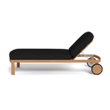 Cove Teak Sun Lounge | Teak Natural, Pebble Charcoal,