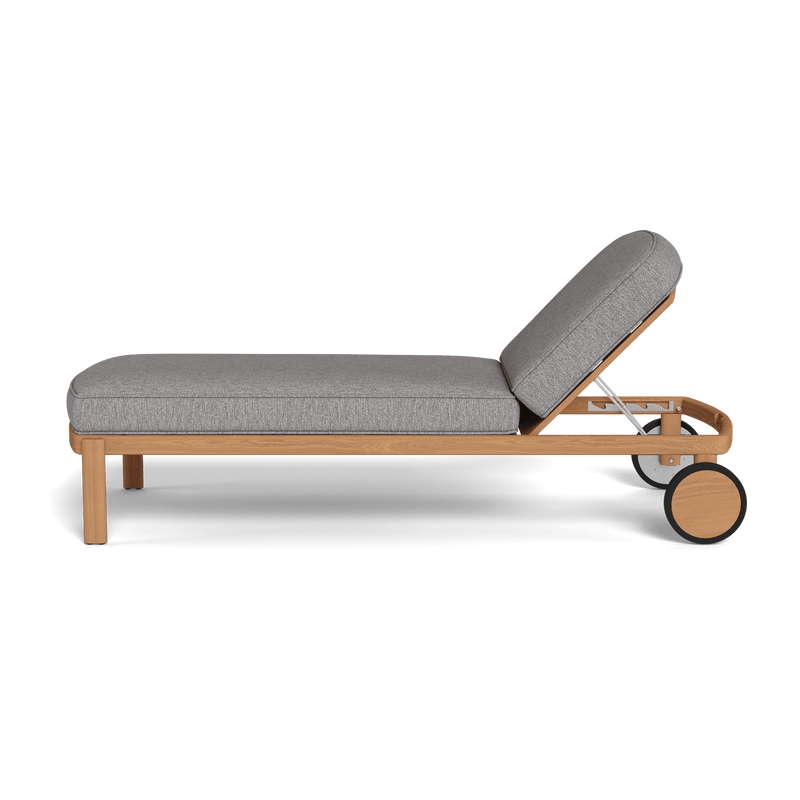 Cove Teak Sun Lounge | Teak Natural, Pebble Fog,