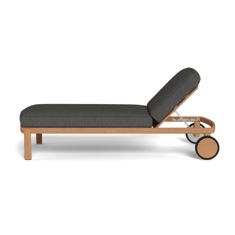 Cove Teak Sun Lounge | Teak Natural, Pebble Smoke,