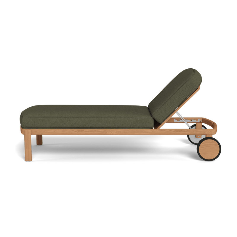 Cove Teak Sun Lounge | Teak Natural, Stirling Moss,