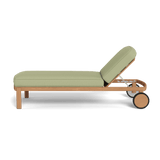 Cove Teak Sun Lounge | Teak Natural, Stirling Sage,