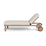 Cove Teak Sun Lounge | Teak Natural, Stirling Sanddollar,