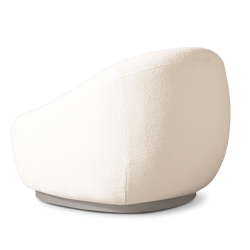 Gio Lounge Chair | Aluminum Taupe Riviera Ivory