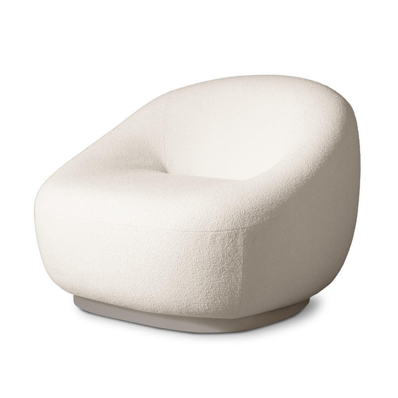 Gio Lounge Chair | Aluminum Taupe Riviera Ivory