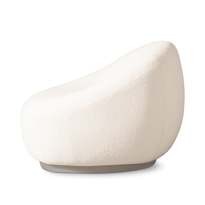 Gio Lounge Chair | Aluminum Taupe Riviera Ivory