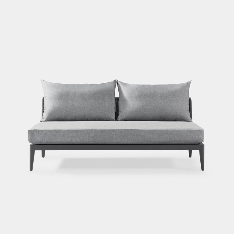 Hamilton 2 Seat Armless Sofa - Harbour - ShopHarbourOutdoor - HAMI-06B-ALAST-RODGR-PANGRA