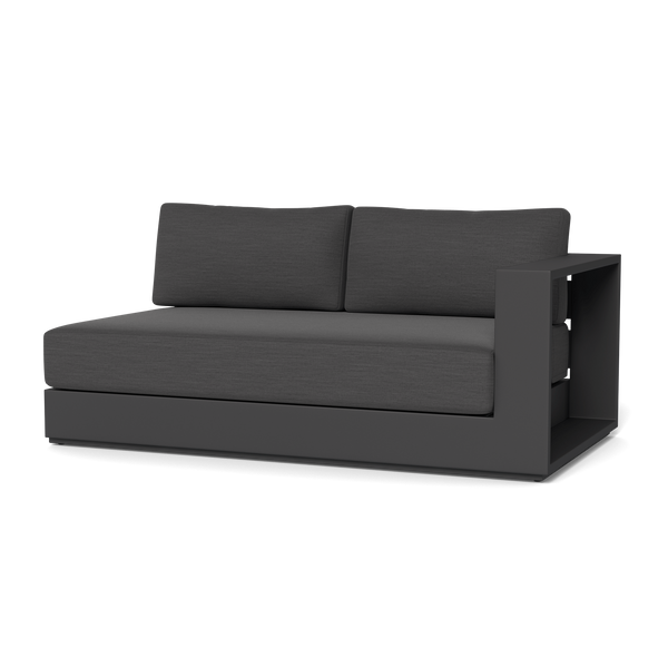 Hayman 2 Seat 1 Arm Right | Aluminum Asteroid, Lisos Grafito, Batyline Silver