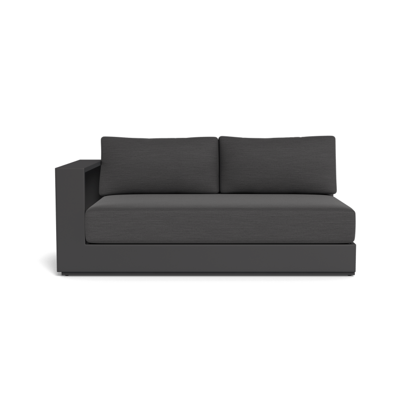 Hayman Aluminum 2 Seat 1 Arm Left | Aluminum Asteroid, Lisos Grafito, Batyline Silver