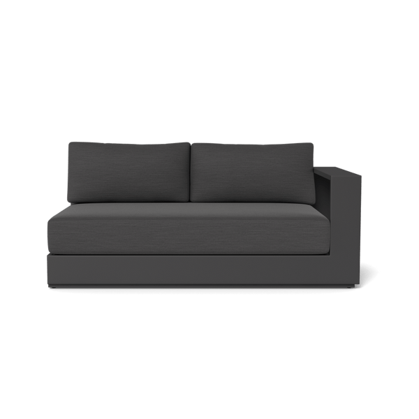 Hayman Aluminum 2 Seat 1 Arm Right | Aluminum Asteroid, Panama Blanco, Batyline Silver