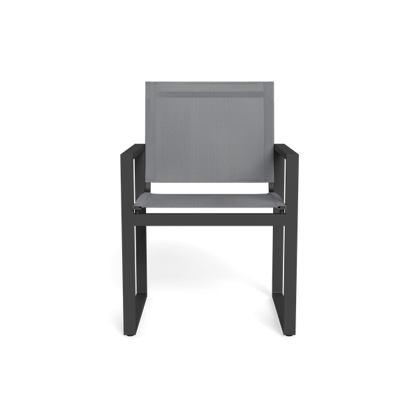 HAYMAN ALUMINUM Dining Chair | Aluminum Asteroid, Batyline Silver,