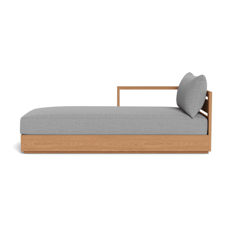 Hayman Teak Chaise Left - Harbour - ShopHarbourOutdoor - HYTK-07BL-TENAT-BAWHI-AGOPIE