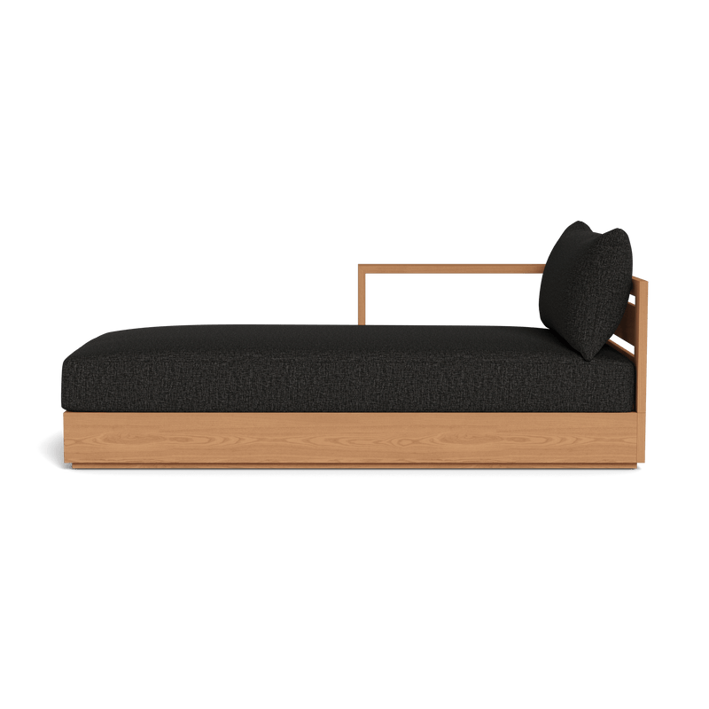 Hayman Teak Chaise Left - Harbour - ShopHarbourOutdoor - HYTK-07BL-TENAT-BAWHI-COPMID