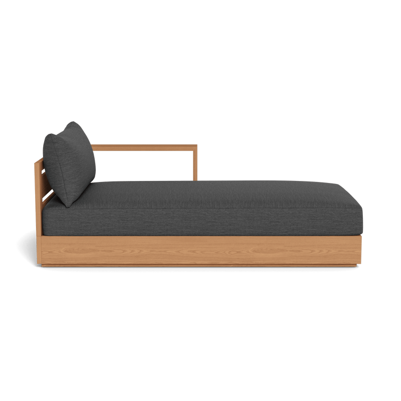 Hayman Teak Chaise Right - Harbour - ShopHarbourOutdoor - HYTK-07BR-TENAT-BAWHI-AGOGRA