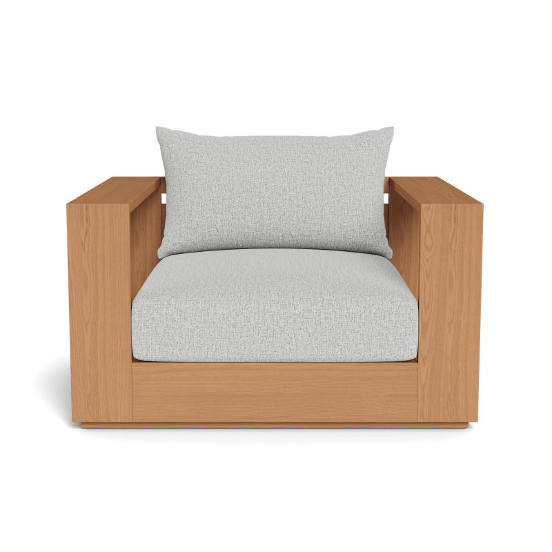 Hayman Teak Lounge Chair | Teak Natural, Copacabana Sand, Batyline White