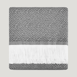 Herringbone Performance Throw | Pewter, ,