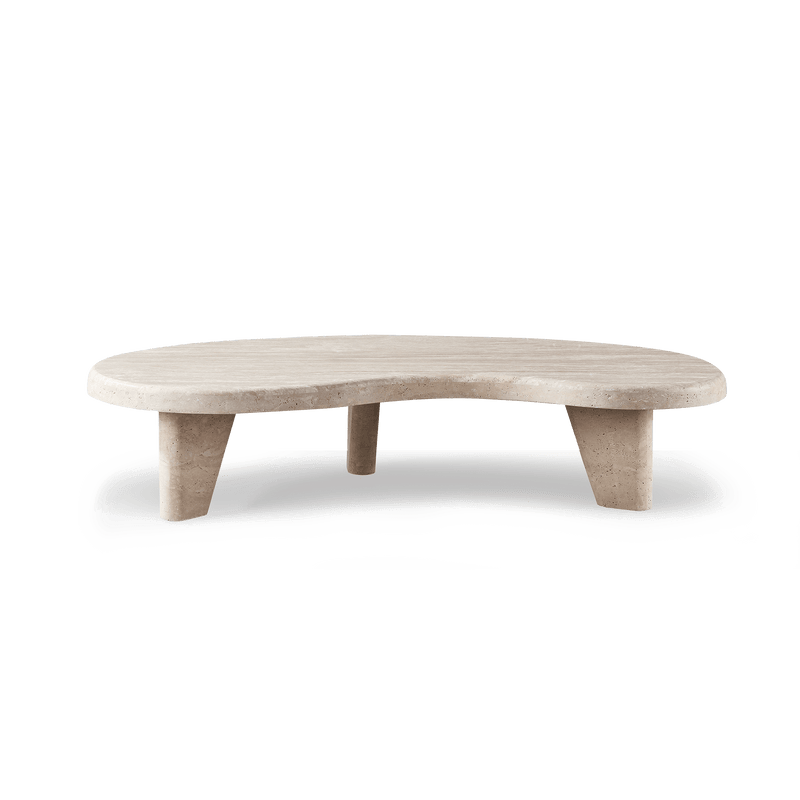 Lucca Organic Coffee Table | Travertine Natural, ,