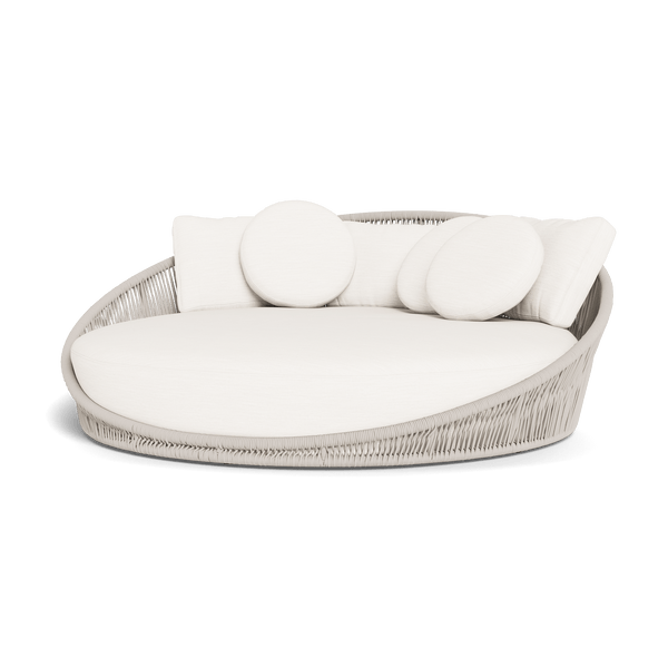 Maui Daybed | Rope Shell, Panama Blanco, Aluminum Taupe