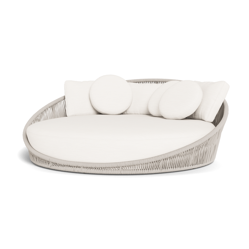 Maui Daybed | Rope Shell, Panama Blanco, Aluminum Taupe