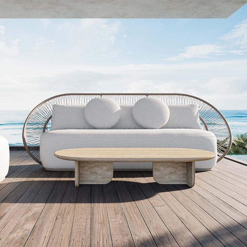 Maui Oval Coffee Table - Harbour - ShopHarbourOutdoor - MAUI-10A-TRNAT