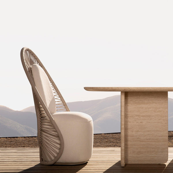 Maui Oval Dining Table | Travertine Natural, ,