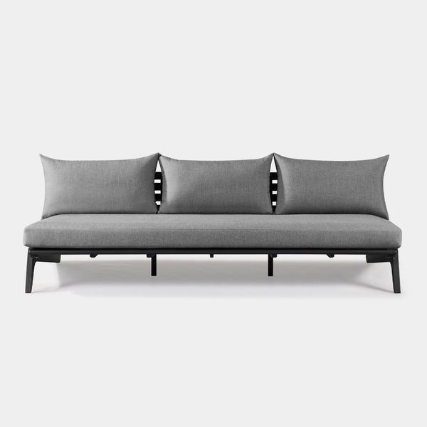 MLB Aluminum 3 Seat Armless Sofa - Harbour - Harbour - MLBA-05C-ALAST-COPMID