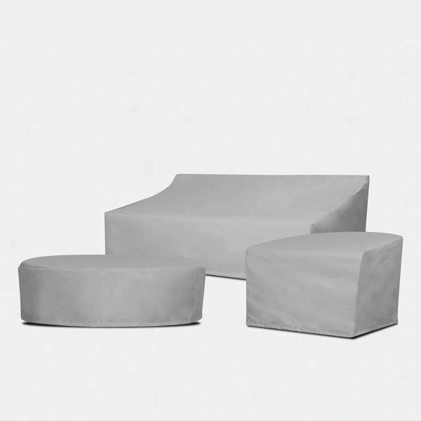 Mlb Aluminum 3 Seat Armless Sofa - Weather Cover