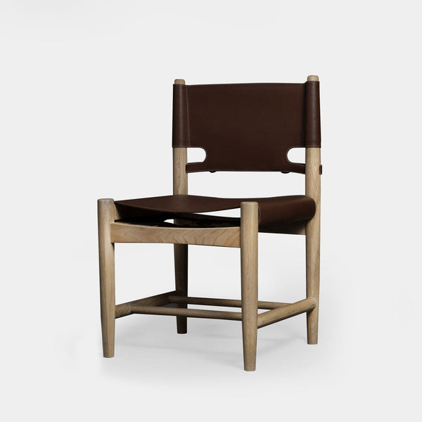 Mykonos Armless Dining Chair - Harbour - ShopHarbourOutdoor - MYKO-01B-CRNAT-LEABRO