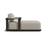 Newport Aluminum Fixed Chaise | Aluminum Bronze, Siesta Taupe,