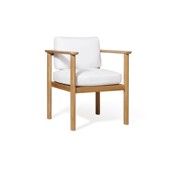 Newport Teak Dining Chair | Teak Natural, Panama Blanco,
