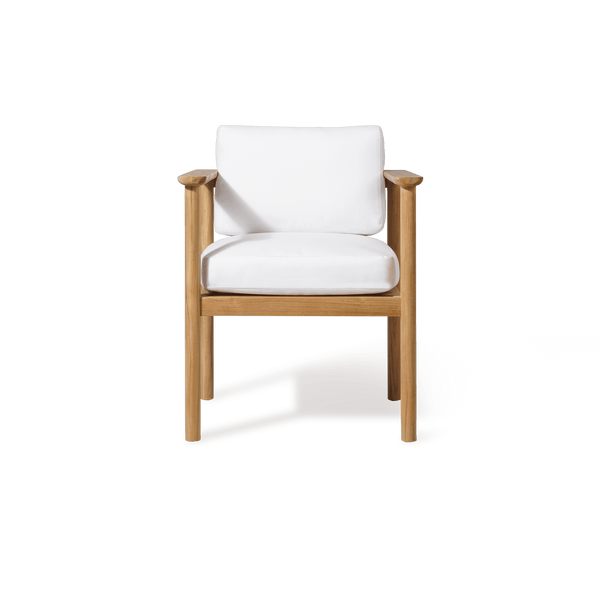 Newport Teak Dining Chair | Teak Natural, Panama Blanco,