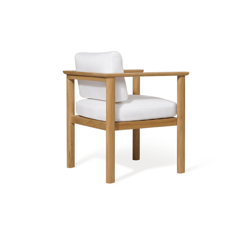 Newport Teak Dining Chair | Teak Natural, Panama Blanco,