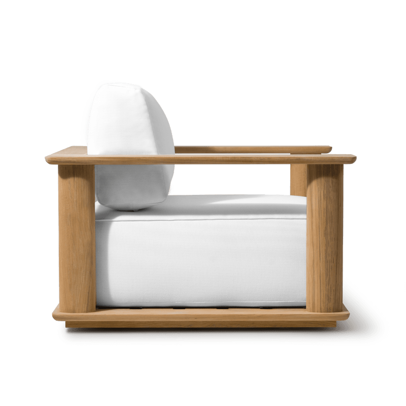 Newport Teak Lounge Chair | Teak Natural, Panama Blanco,