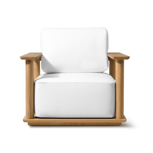 Newport Teak Lounge Chair | Teak Natural, Panama Blanco,