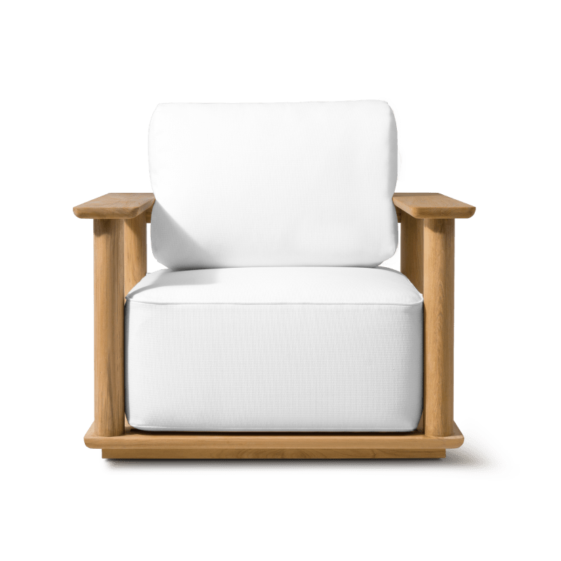 Newport Teak Lounge Chair | Teak Natural, Panama Blanco,