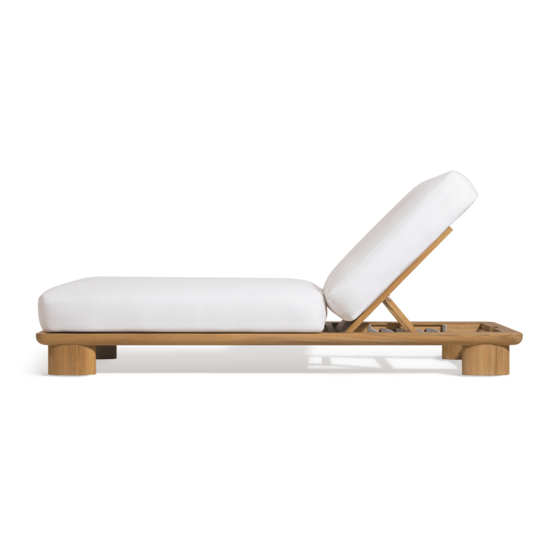 Newport Teak Sun Lounge | Teak Natural, Copacabana Midnight,