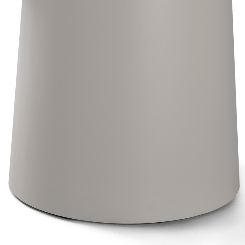 Nova Aluminum Round Dining Table 48" | Aluminum Bone Travertine Natural