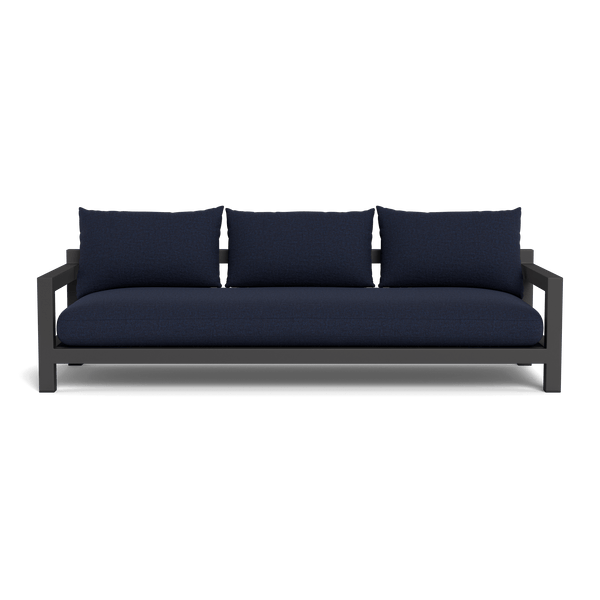 Pacific Aluminum 3 Seat Sofa | Aluminum Asteroid, Siesta Indigo, Batyline Silver