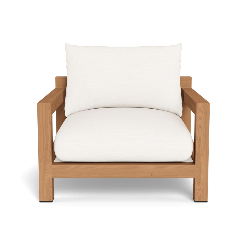 Pacific Lounge Chair | Teak Natural, Panama Blanco, Batyline White