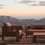 Palm Beach Aluminum 3 Seat Sofa | Aluminum Asteroid, Copacabana Midnight, Rope Dark Grey