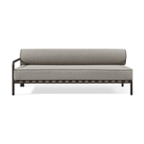 Parker 2 Seat 1 Arm Left | Aluminum Bone, Copacabana Midnight, Copacabana Midnight