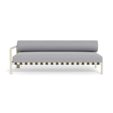 Parker 2 Seat 1 Arm Left | Aluminum Bone, Panama Cloud, Copacabana Sand